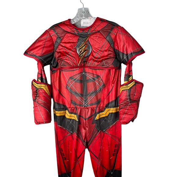Flash Costume Childrens Size Large DC Comics Justice League Rubie's - Picture 1 of 11